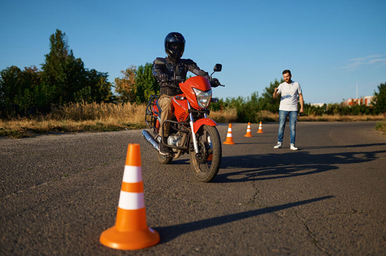 examen pratique moto